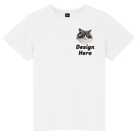 TOPTIE Custom T-Shirt Embroidered Pet Portrait, Men's Shirt with Pet Photo, Exclusive Design for Pet Lovers