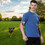 TOPTIE Custom T-Shirt Embroidered Pet Portrait, Men's Shirt with Pet Photo, Exclusive Design for Pet Lovers