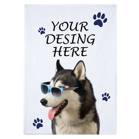 Muka Custom Pet Photo Blanket Fleece, Pet Throw Blanket for Home Decor