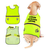 Muka Customized Dog Safety Vest, Reflective Jacket Pet Waterproof Clothing Printed with Logo / Text