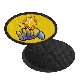 MUKA Custom Velcro Patches, 75% Embroidered Patches with Hook and Loop Backing