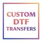 MUKA Custom Iron On DTF Transfer by Size, DIY Your Photo/Logo/Letter/Text on Transfer for Clothing