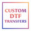 MUKA Custom Iron On DTF Transfer by Size, DIY Your Photo/Logo/Letter/Text on Transfer for Clothing
