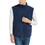 TOPTIE Custom Fleece Vest Outerwear Nurse Uniform Volunteer Vest Full Zip Sleeveless with 4 Pockets for Men