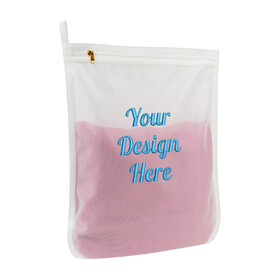Muka Custom Mesh Laundry Bag Triple Reinforced Edges for Delicate with Hanging Loop Durable Reusable Branded