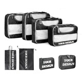 Custom Muka 8 Set Packing Cubes for Suitcases Travel Luggage Organizers with Shoes Bag Laundry Bag Comestic Bag