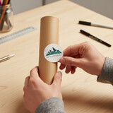Muka Custom Die-Cut White Paper Packaging Labels, Personalized Stickers for Product Packaging