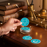 Muka Custom Party Stickers, Personalized Rounded Square Stickers Party Birthday Wedding Favors