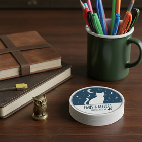 Muka Customized Campaign Stickers, Political Stickers Giveaway Personalized Circle Stickers, White