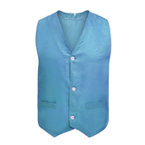 Custom Front Button Vest W/Pockets Twill Volunteer Activity Vest, Waistcoat For Children & Teenagers