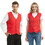 TOPTIE Custom Unisex Button Vest Add Logo Supermarket Staff Clerk Volunteer Waiter Bartender Uniform Vest, Price/Piece
