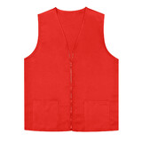 TOPTIE Adult Volunteer Uniform Vest Polyester Zipper Supermarket Activity Vest