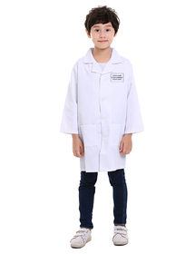 TOPTIE Custom Kid Protective Scrubs Lab Coat for Scientists or Doctors Costume