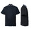 TOPTIE Custom Black Short Sleeve Chef Coat Personalized Printed Your Text Logo