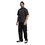 TOPTIE Custom Black Short Sleeve Chef Coat Personalized Printed Your Text Logo