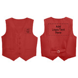 TOPTIE Custom Kid Vest Personalized Party Costume Vest Activity Waistcoat Add Your Logo