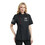 TOPTIE Custom Women's Short Sleeve Chef Coat With Piping Printed Embroidered Text Logo