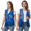 TOPTIE Custom Adult Mesh Vest Zipper Supermarket Team Volunteer Uniform Vest