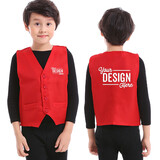 TOPTIE Custom Kid Vest Party Costume Waistcoat Printed Embroidery Add Your Logo