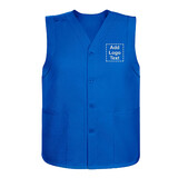 TopTie Custom Unisex Work Vest Logo Imprint for Supermarket Activity Clerk Volunteer Vest