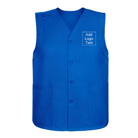 TOPTIE Custom Embroidered Unisex Work Vest for Supermarket Activity Clerk Volunteer Vest