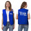 TOPTIE Custom Volunteer Vest No Buttons Unisex Work Vest Logo Imprint for Restaurant Supermarket Clerk Activity