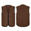 TOPTIE Custom Volunteer Zipper Workwear Vest Printed Embroidered Activity Sleeveless Lightweight Unlined Vest No Pockets
