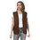 TOPTIE Custom Volunteer Zipper Workwear Vest Printed Embroidered Activity Sleeveless Lightweight Unlined Vest No Pockets