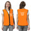 TOPTIE Custom Volunteer Zipper Workwear Vest Printed Embroidered Activity Sleeveless Lightweight Unlined Vest No Pockets