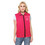 TOPTIE Custom Volunteer Sleeveless Vest Full Zipper Uniform Rose Red Unlined Outerwear Vests M