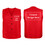 TOPTIE Custom Volunteer Activity Vest Printed Embroidered Waiter Uniform Button Vest with Pockets