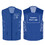 TOPTIE Custom Zipper Supermarket Vest Printing Embroiderey Advertising Unlined Volunteer Vests with Pockets