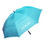 TOPTIE Custom Double Canopy Vented Umbrella, LOGO Printed Automatic 60" Golf Umbrella (Sky Blue)