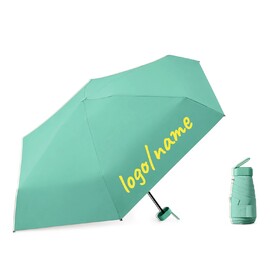 TOPTIE Custom Mini UV Umbrella Add Design Compact Travel Umbrella with A Loop For Hooking