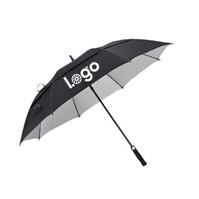 TOPTIE Custom Golf Umbrella 50 Inch Double Canopy Vented Personalized Auto Open Umbrella Windproof