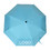 TOPTIE Custom Logo Printed Umbrella 42" Light Weight, Folding Manual Umbrellas (SKY BLUE)