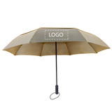 Custom Double Vented Windproof Umbrella, LOGO Printed Foldable Umbrellas (SKY BLUE)