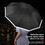 TOPTIE Custom Auto Inverted Umbrella, Logo Printed Windproof Travel Umbrella with Reflective Stripe