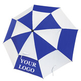 TOPTIE Custom Vented Golf Umbrella, Automatic Open Large Umbrella Windproof with Double Canopy 62 Inches Arc