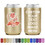 Aspire Custom Can Cooler Sleeves Personalized Metallic Gold Neoprene Collapsible Drink Holder with Logo Photo Text