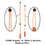 GOGO Custom 25 PCS Emergency Whistles with Reflective Lanyard, Safety Whistle for Outdoor Sailing, Hiking, Boating