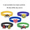 GOGO Custom Printed Silicone Adjustable Wristband for Adults Kids - Black