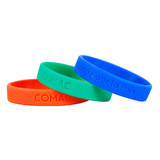 Custom Debossed Silicone Wristband, Make Your Own Rubber Bracelet
