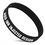 GOGO Custom Color Filled Silicone Bracelet, Ink Injected Adult Rubber Wristband - Black