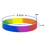 Personalized Rainbow Pride Silicone Bracelets for Adults, Custom Segmented Wrist Bands, Great For Events
