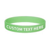 Customized Glow In The Dark Silicone Bracelets, Luminous Silicone Wristbands, Great for Halloween