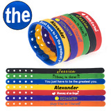 Custom Adjustable Silicone Bracelets for Adults And Kids, Rubber Wristbands for Party, Events