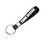GOGO Custom Silicone Bracelet Keychain, Personalized Silicone Keychain with Logo - Black