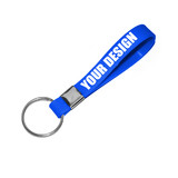 Custom Silicone Bracelet Keychain, Personalized Silicone Keychain with Logo