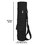 Muka Customized Black Yoga Mat Carrier, Embroidered Zipper Closure Gym Bag with Pockets